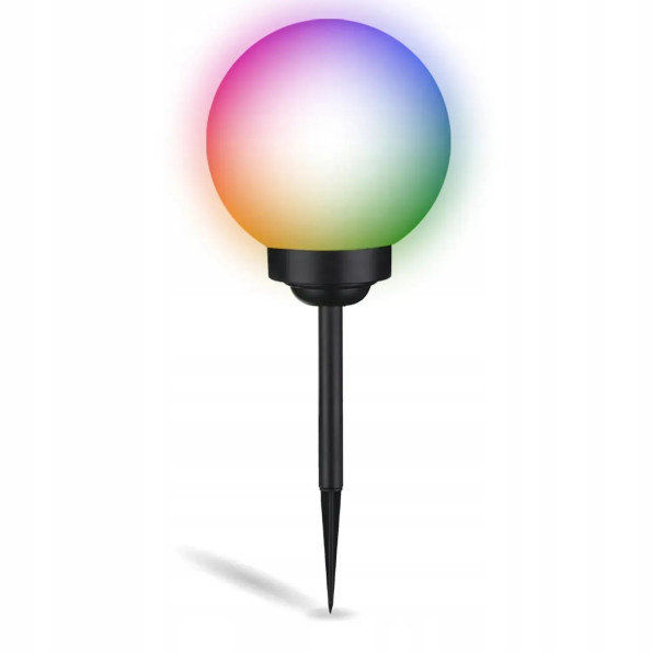 Садова декоративна RGB куля 30 см на сонячній батареї ATRIS -
                                                        Фото 3